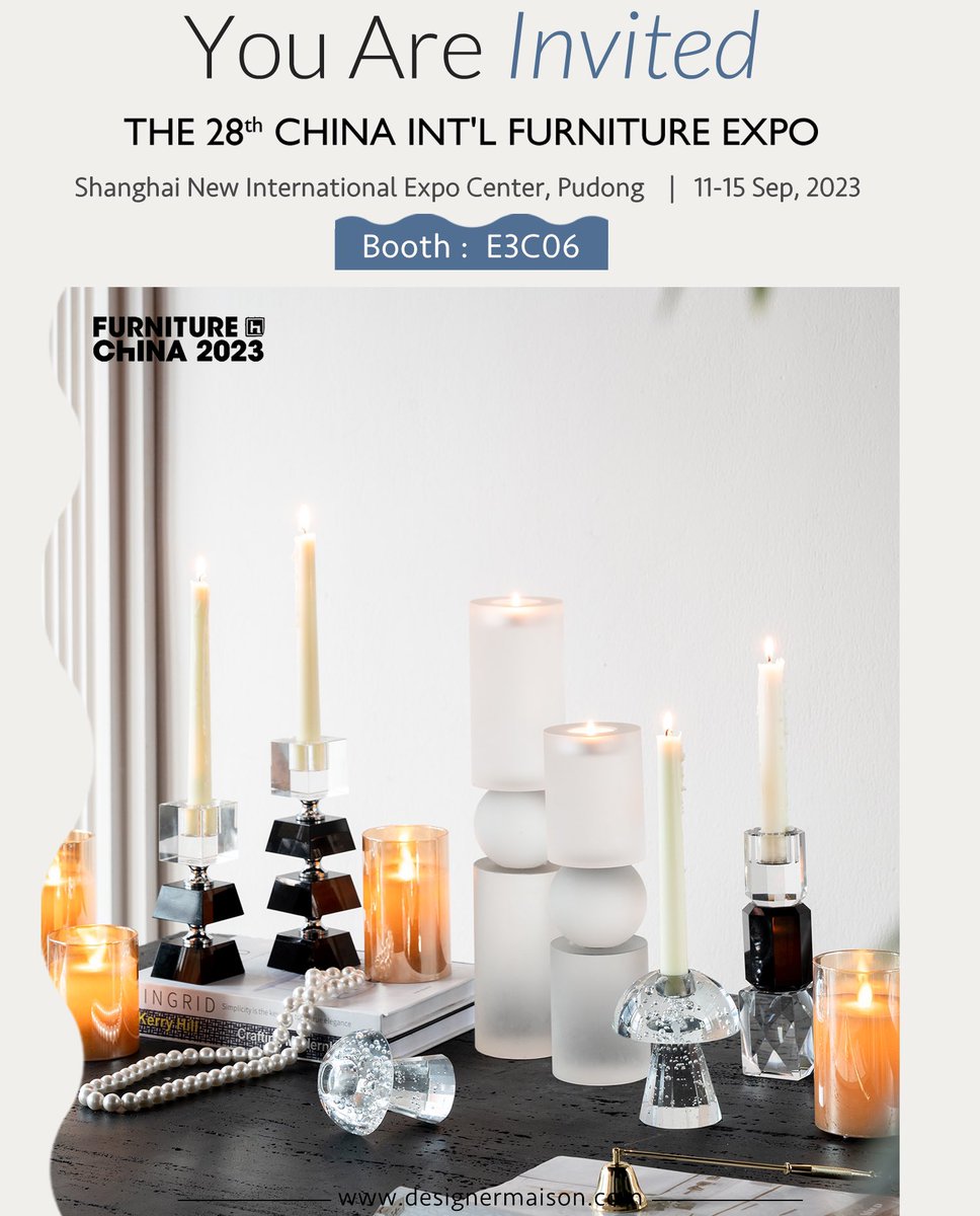 evergreendecor's tweet photo. You’re invited → The 28th China International Furniture Expo 2023
Offering in-stock, ready-to-ship accent furniture and home accessories!
Come see for yourself!
#homeaccents #vignettes #designinspiration #livestreaming #wholesale #gifts #highqualitygift #realtime #b2b #Shanghai https://t.co/dXevfFG2a2