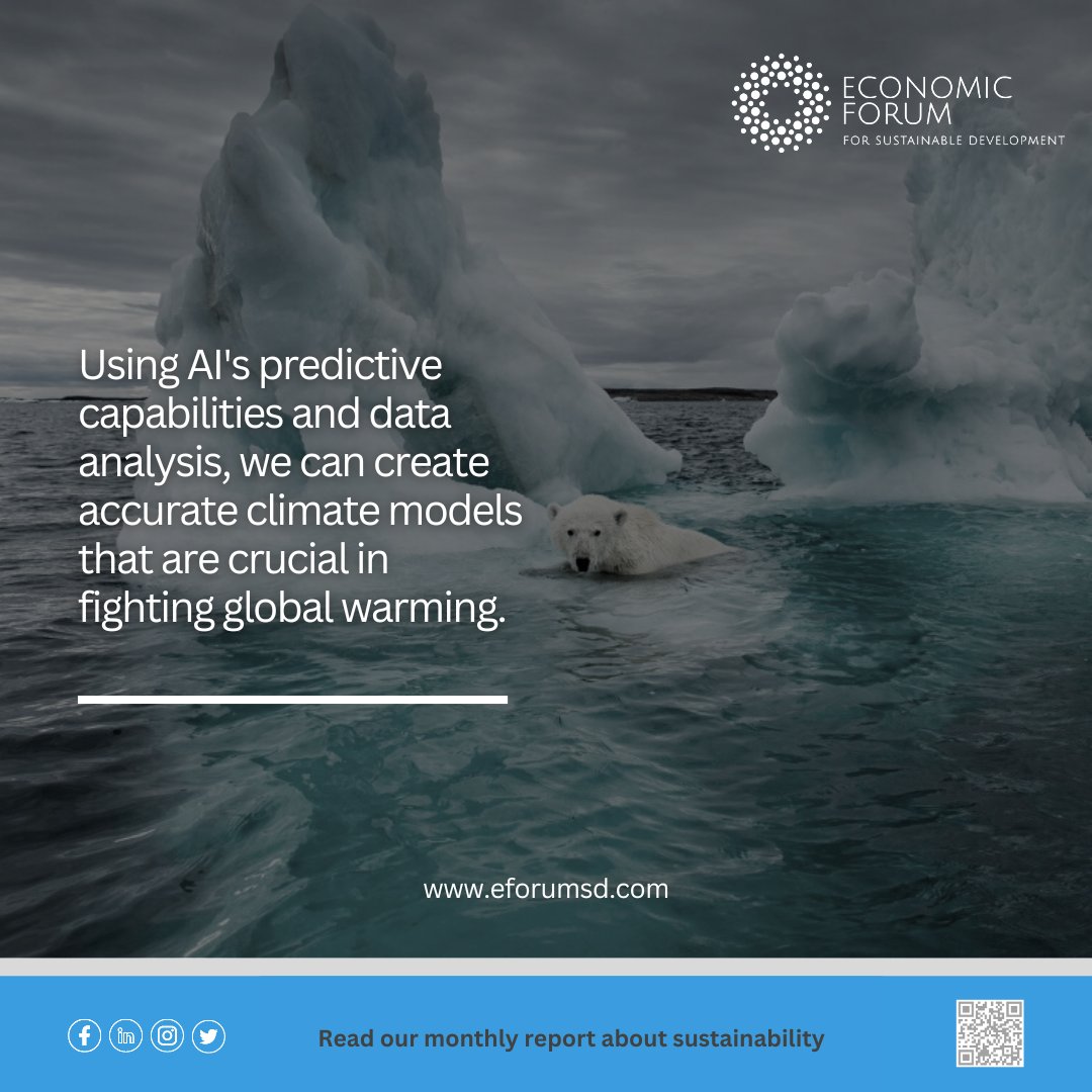 Using AI's predictive capabilities and data analysis, we can create accurate climate models that are crucial in fighting global warming.

Learn more: eforumsd.com

#ai #predictivemodels #ClimateAction #globalwarming #GlobalBoiling #Sustainability #SustainableFuture