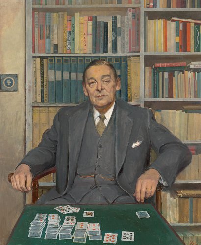 Portrait painter Gerald Festus Kelly was born OTD in 1879. TS Eliot sat for him in 1962.