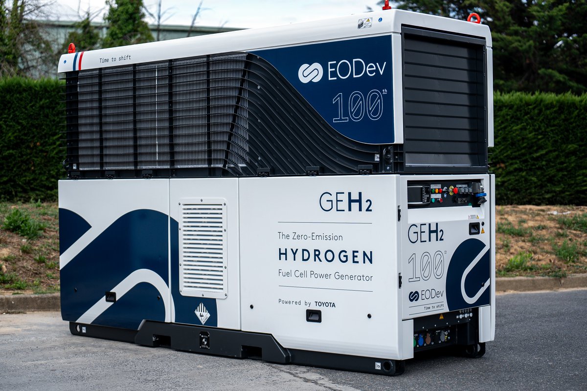 EODev_H2's tweet image. Et de 100 ! ⚡🎊
Nous sommes très heureux et fiers de #fêter notre #100ème GEH2®. Quatre ans après la création d'#EODev c’est un véritablement accomplissement pour l’ensemble de l’équipe qui oeuvre pour une solution #durable qui ouvre la voie de la #transition énergétique.