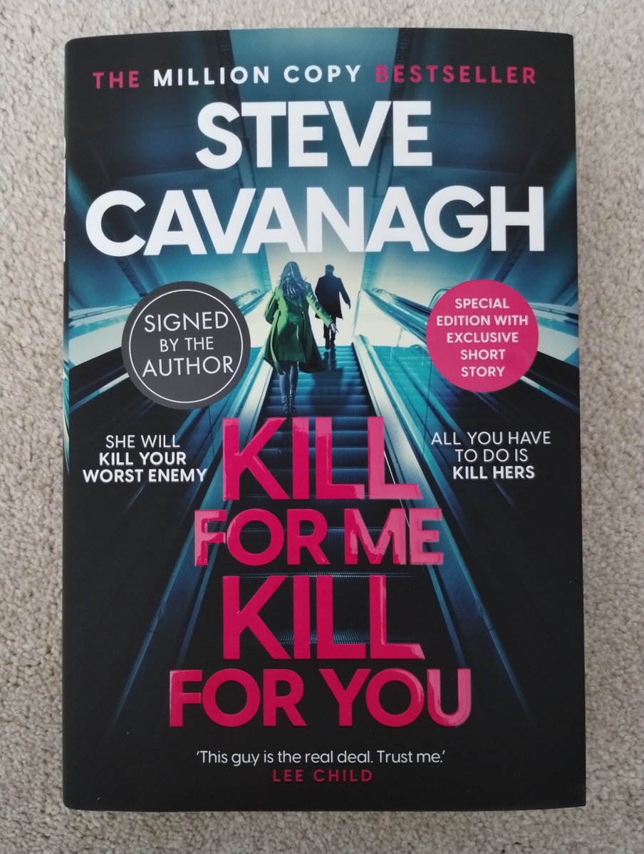 The postman has just delivered my signed copy of #KillForMeKillForYou! That's my plans for the day sorted, @SteveCavanagh_ 😉