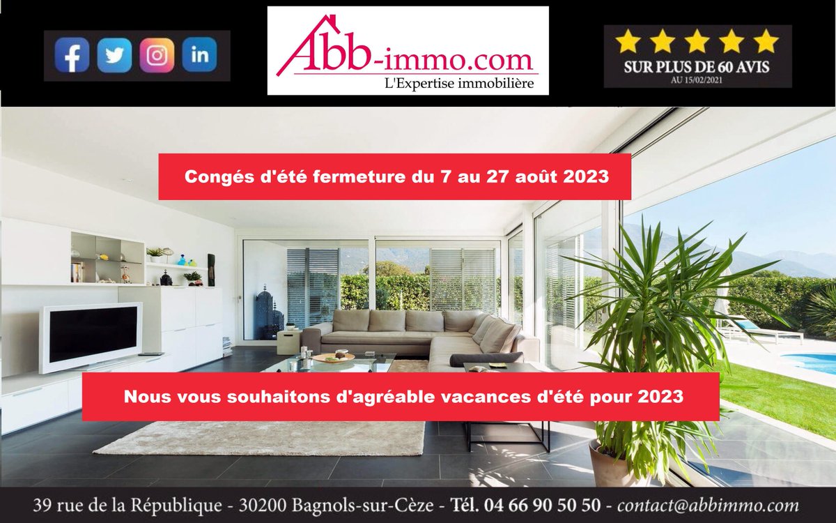 abbimmo's tweet photo. Nous vous souhaitons de #bonnesvacances pour cet #ete2023, 🥰

#fermetureannuelle #congesdete https://t.co/W595XtGLjM