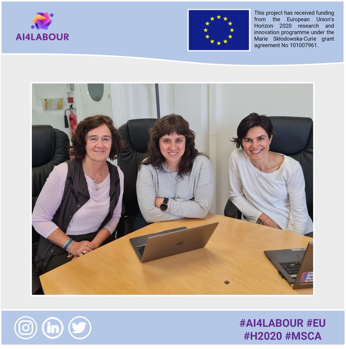 Exciting times at #ICBE 😍 Patricia Martín Chozas and Elena Montiel Ponsoda from <a href="/La_UPM/">Universidad Politécnica de Madrid</a>  have just begun their secondment, joining Vivienne Kiernan to delve into the scope and implementation of the "employee and tasks survey" at <a href="/ICBE_Business/">ICBE</a>. 

#AI4Labour #H2020 #EU #MSCA