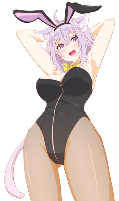 #バニーの日 #絵かゆ  昨日だけど バニーガールおかゆん!
