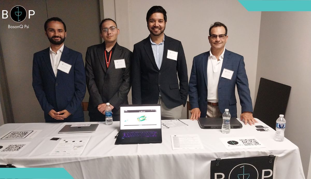📸 Just a glimpse of the incredible moment at UPSTATE CAPITAL ANNUAL EVENT, where our Founders Abhishek Chopra, Rut Lineswala, Jash Kumar, and Commercialization Officer John Sirianni showcased our quantum-powered simulations.

✨ Feel free to contact us!