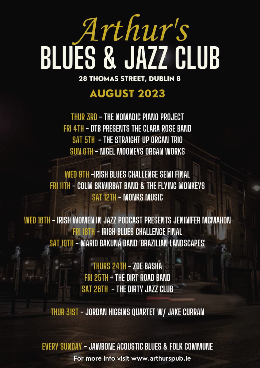August gigs