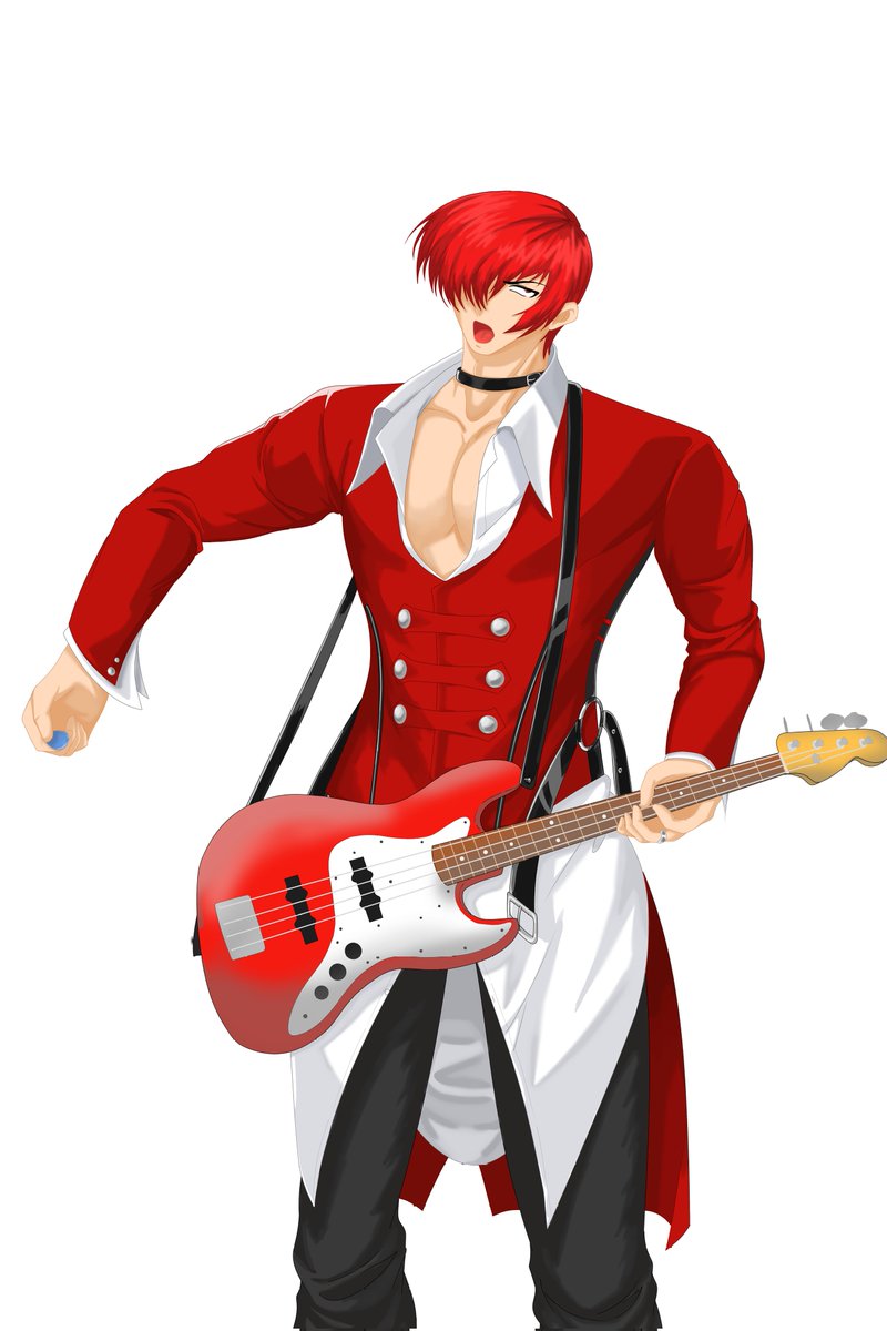 yagami1kyo0's tweet image. #八神庵 #KOFG 画了好几天，比之前进步了（给女朋友画的，女朋友喜欢KOFG的庵）