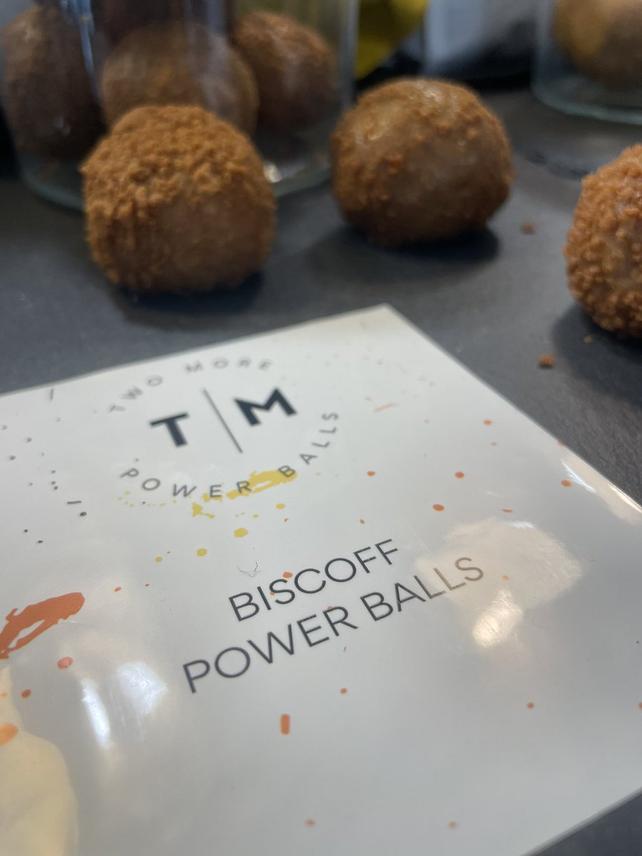 #newstockalert 

these #powerballs are packed with #protein they are #glutenfree and loaded with deliciousness 😍

🟢 #biscoff 
🟢 #peanut 
🟢 #chocolateorange #vegan 

Available in both our cafes now!