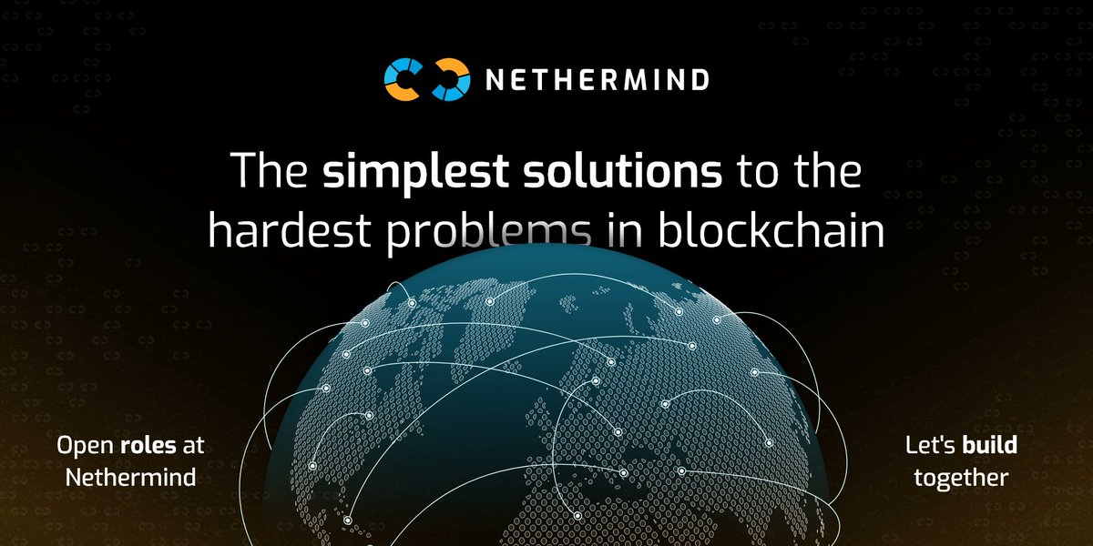 li_litvin1's tweet photo. #Nethermind is hiring #Cryptography #Researcher. An ideal candidate is a trained cryptographer with publications on top cryptography, security or blockchain venues. https://t.co/GFOKY4DX8K Don't hesitate to contact: yulia@nethermind.io  #blockchain #cryptography https://t.co/ECRcnpIC6q