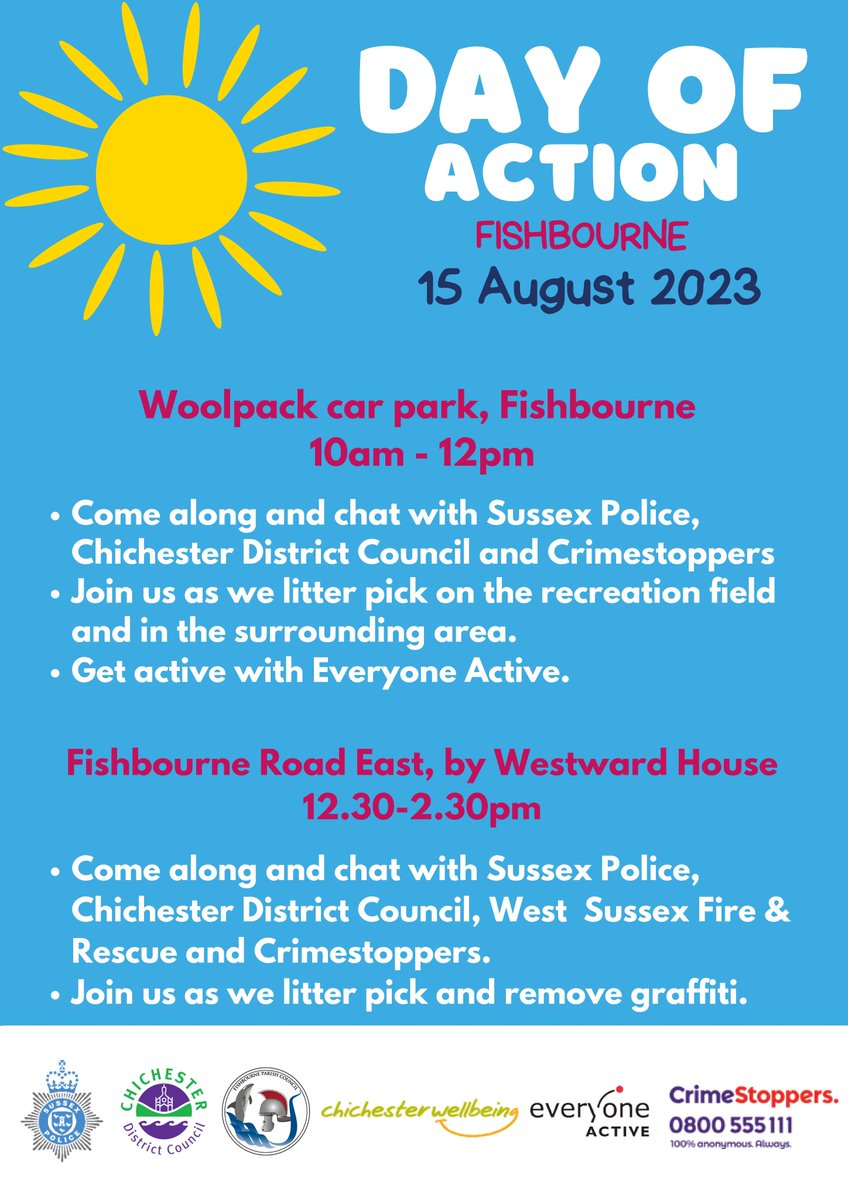 FishbournePC's tweet image. Calling Fishbourne residents to join in the Day of Action!