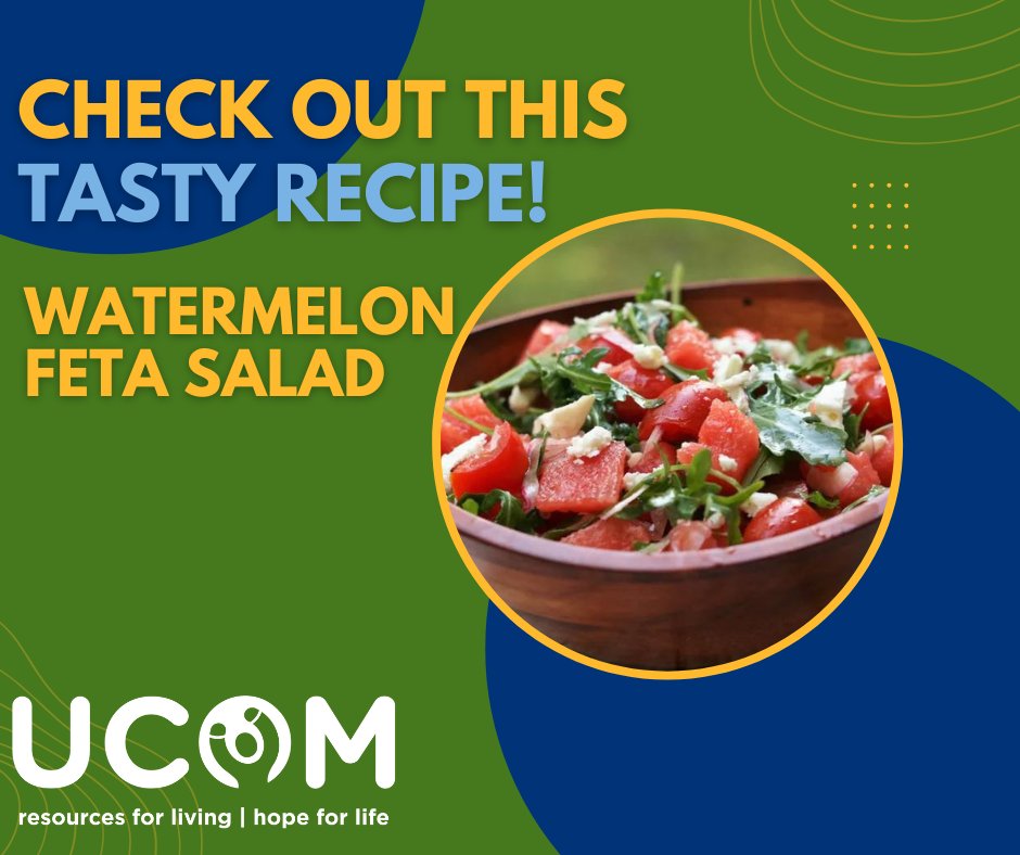 UCOM_GR's tweet photo. Today is National Watermelon Day! Looking for a tasty spin on traditional watermelon? Check out one of our favorite recipes that incorporates lots of healthful and nutritious ingredients with juicy watermelon! https://t.co/EHqrqJpryn https://t.co/TaNMk1LGxS