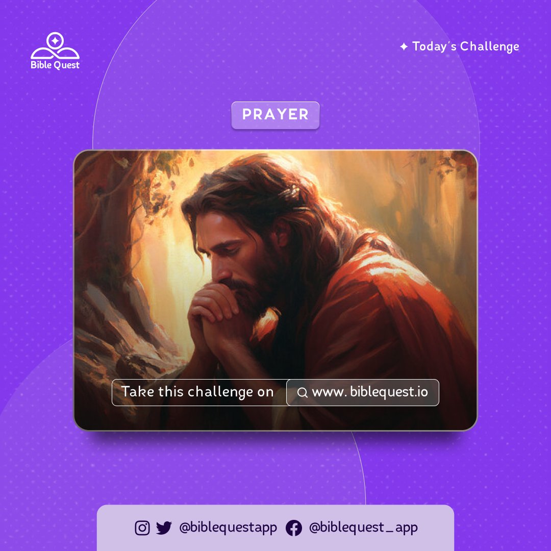 Unlock the Power of Prayer🙏🏽🔥

Experience the solace of supplication, the strength in surrender, and the connection with the Creator.

Take the #DailyBibleChallenge on biblequest.io and be stirred to PRAY