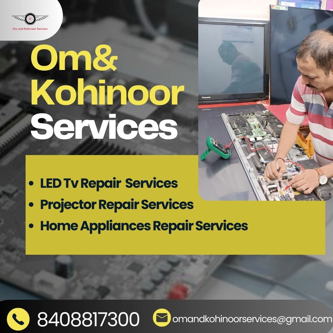 KohinoorOm's tweet photo. We provide our best services for all type of LED Tv and Projectors. Including these we also
provide Rental LED screens and Projectors for our
customers.
For more information contact us- 8408817300
#LEDTvrepair #ProjectorRepair #OmandKohinoorServices #RajeshBidkar #homeappliance https://t.co/RCXniUbPqB