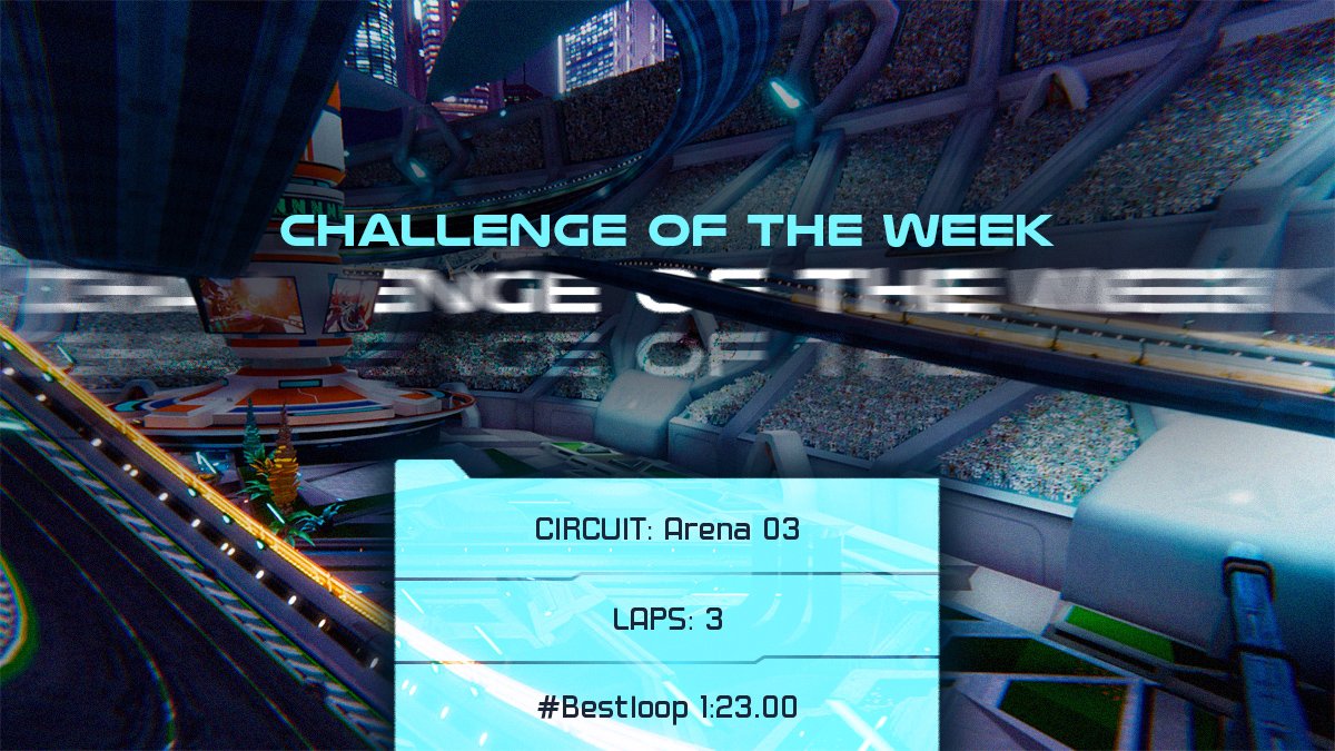 Racerloop's tweet photo. Challenge of the week! 🚀🏆

Get ready to test your skills every Thursday!

Will you be able to set your #bestloop while racing Arena 03 in 1:23.00? 🏁

Share with us a screenshot if you achieve it! 📸

#RacerloopBeta https://t.co/HjsRlPyCuQ