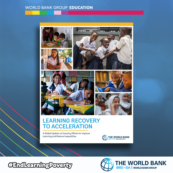 Approximately 40% of low- & middle-income countries reduced their spending on education, with an average decline in real spending of 13.5%. 

Learn why countries must invest in learning recovery and acceleration: wrld.bg/RLCh50PqWwQ #EndLearningPoverty