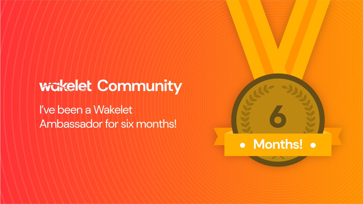 Hurray , been a wakelet ambassador for six months.
Thank you <a href="/wakelet/">Wakelet 💙</a> 
<a href="/RyanMcGTech/">Ryan McGinnis</a> @Amy