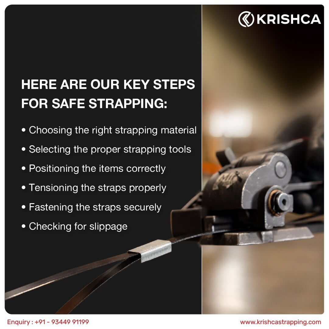 Krishcastrapps's tweet photo. Ensuring safe and reliable strapping is essential for safeguarding items during shipping and transportation. https://t.co/aPkAHuRlo9