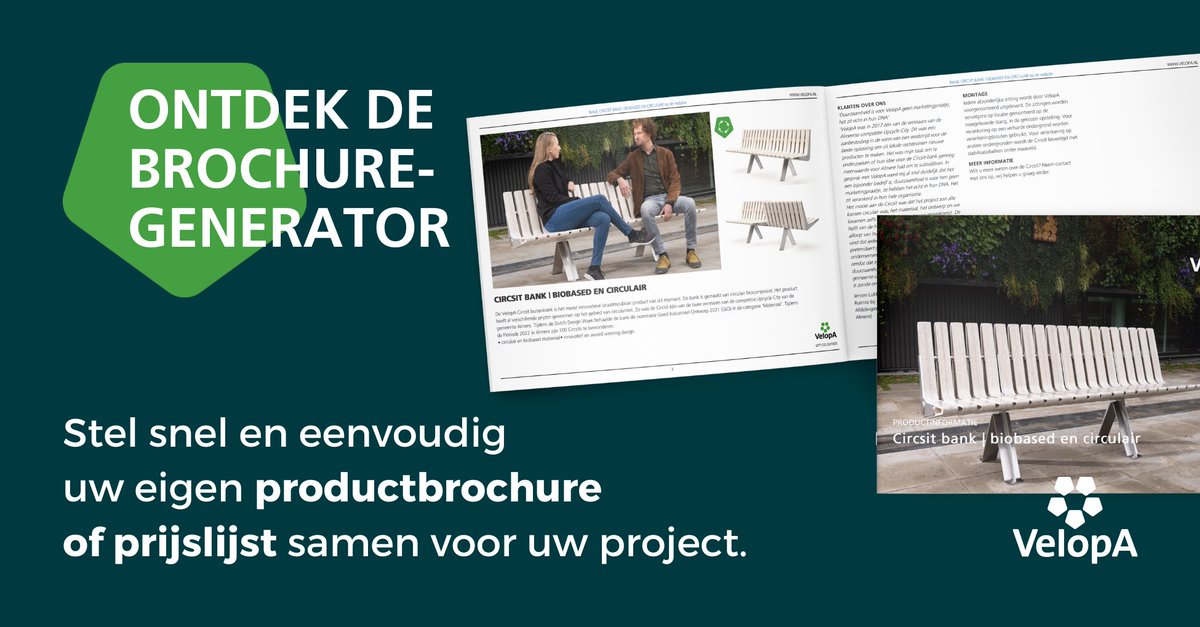 Stel snel en eenvoudig uw eigen productbrochure en/of prijslijst samen voor uw project: bit.ly/3OnsK44
#velopa #brochuregenerator #prijslijst #project