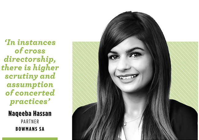 Bowmans_Law's tweet photo. INSIGHTS 🇿🇦| A concern with #overboarding is that it increases the chances of a #conflictofinterest occurring. In this @JSE_Group Magazine article, Naqeeba says board members need to ensure compliance with the Competition Act to avoid this. Read more here: https://t.co/gJJGBAyW1a https://t.co/7J4lgNJ0Ng