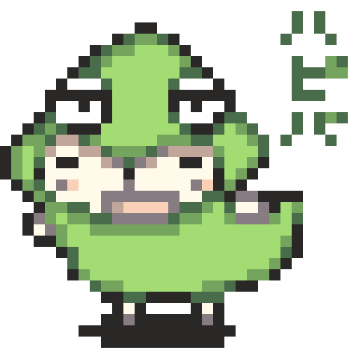 おたんじょうびおめでとうございます～～! (動かしたくてドット絵にしたのに力尽きました)  どうかすこやか&ハッピーな年になりますように…