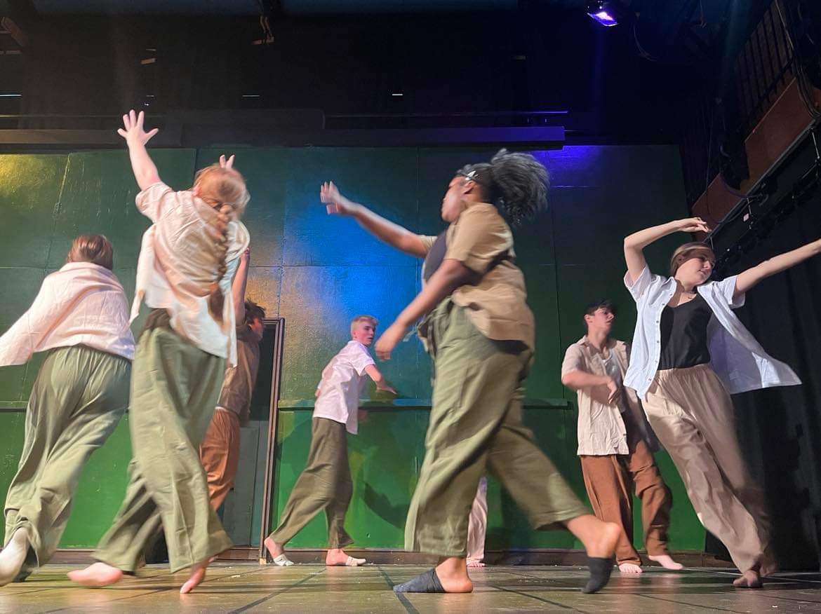 LSF_Drama's tweet photo. Historical truths. Twisted lies and a burning desire to dance until you die. Join Siege of Herons for their powerful re-telling of the mysterious dancing plague. #1518 

@GreensideVenue Infirmary St
8th-12th Aug 
11:35am
£5

@LboroSchFdt @LboroGrammar @LboroAmherst @LboroHigh https://t.co/vZvehnEtrq