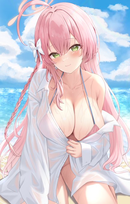 水着ハナコ無事に引けた記念✌️✌️✌️
 #ブルーアーカイブ  
#ブルアカ 