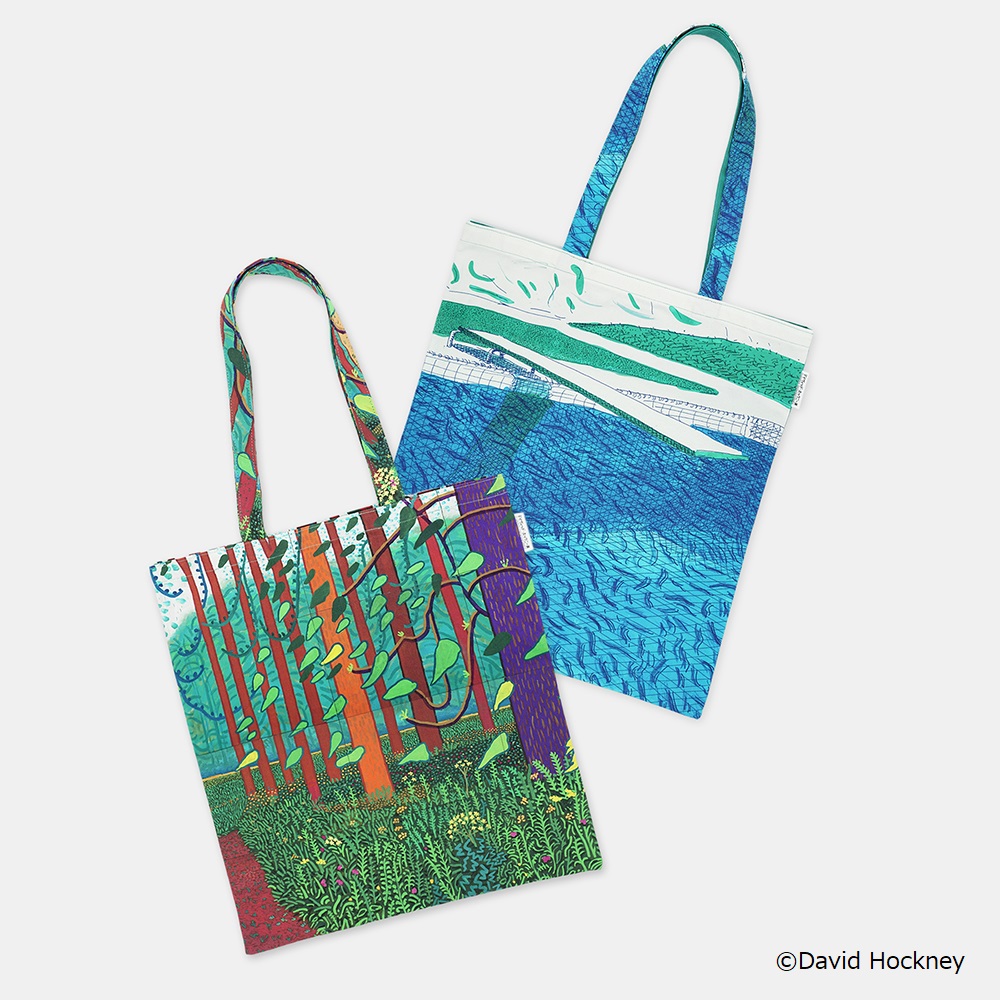 ホックニー展トートバッグ★春の到来★このバッグは完売！公式サイトにありません ホックニー展トートバッグ☆春の到来☆このバッグは完売！公式