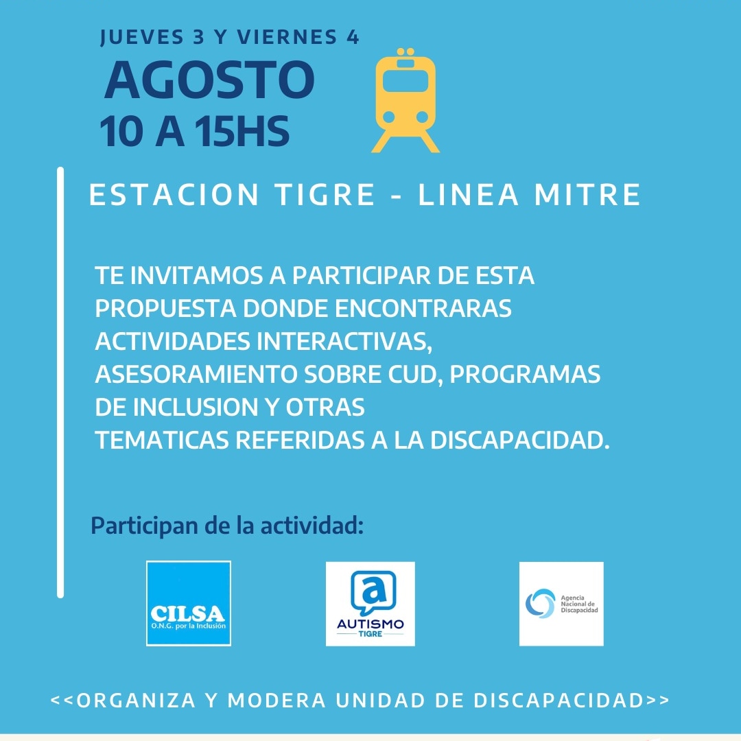📣Visibilizando, concientizando, rompiendo mitos sobre el Autismo. 🚆🇦🇷
Seguimos...💪 porque hacer es urgente!💙 
<a href="/TrenesArg/">Trenes Argentinos</a>
<a href="/TGDPADRESLARED/">Red Federal Familias TEA</a>
<a href="/TgdpadresteaRed/">Red Provincia Buenos Aires Tgdpadrestea</a> 
@andiscapacidad