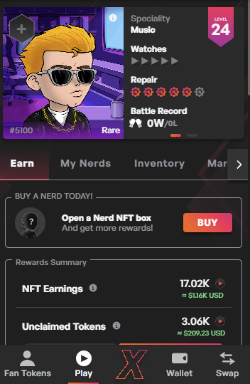 Ice_Stormer's tweet image. Week 4
My rare Nerd still earning well
averaging around $210 a week
#NerdArmy #Xcadian
$XCAD #Watch2Earn #BNB
@XcademyOfficial