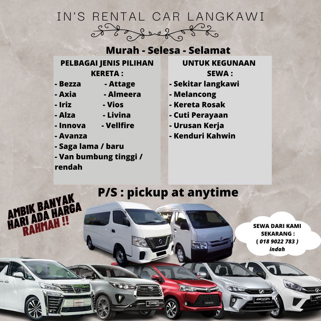 indahmin03's tweet photo. Halu gais , ade plan nak bercuti di langkawi bersama keluarga , kawan , atau urusan peribadi anda boleh cari saya . Sedia menghantar perkhidmatan jangan risau service kami memang terbaik . Ada pertanyaan boleh hubungi https://t.co/rOhGgDqV11 ☺️ https://t.co/VEdQNW8R6m