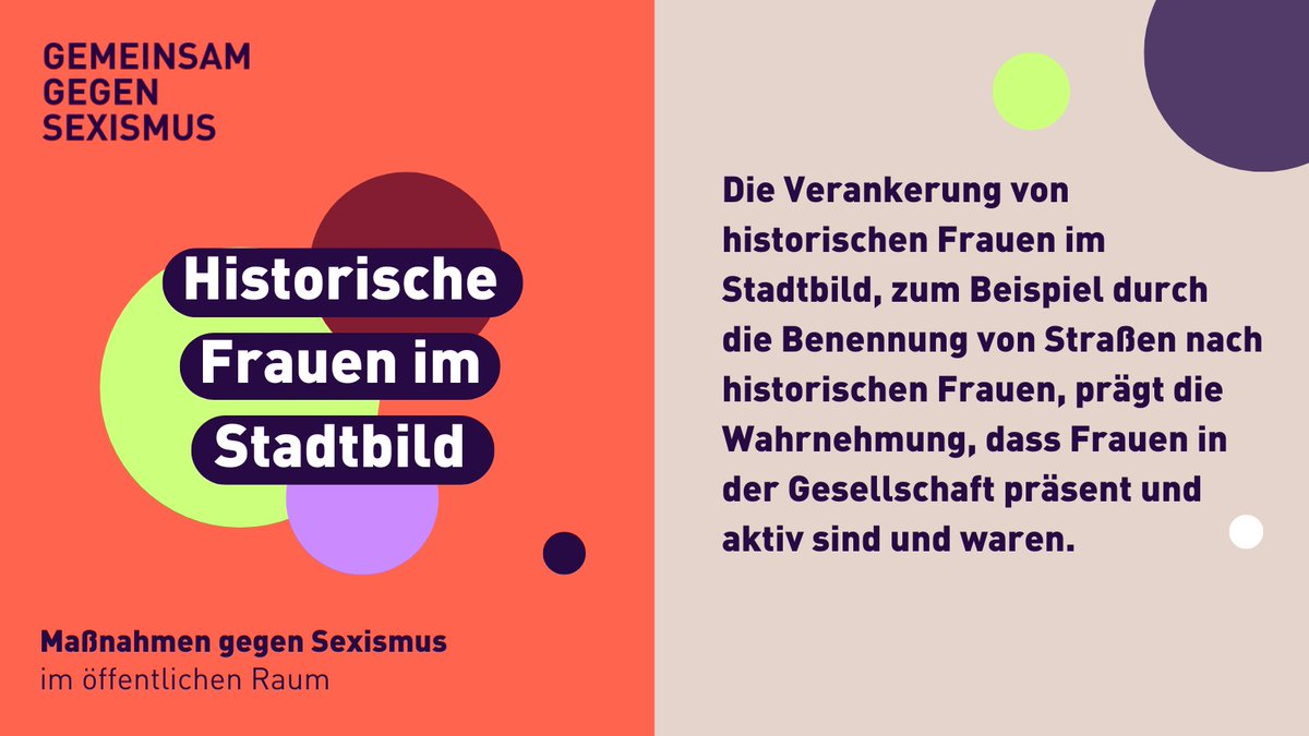 gegenSexismus's tweet image. 💡 Die #Repräsentation oder Nicht-Repräsentation von Frauen in der Öffentlichkeit prägt unsere Wahrnehmung von der Rolle, die Frauen in der Gesellschaft spielen und gespielt haben. #gemeinsamgegensexismus⤵️🧵