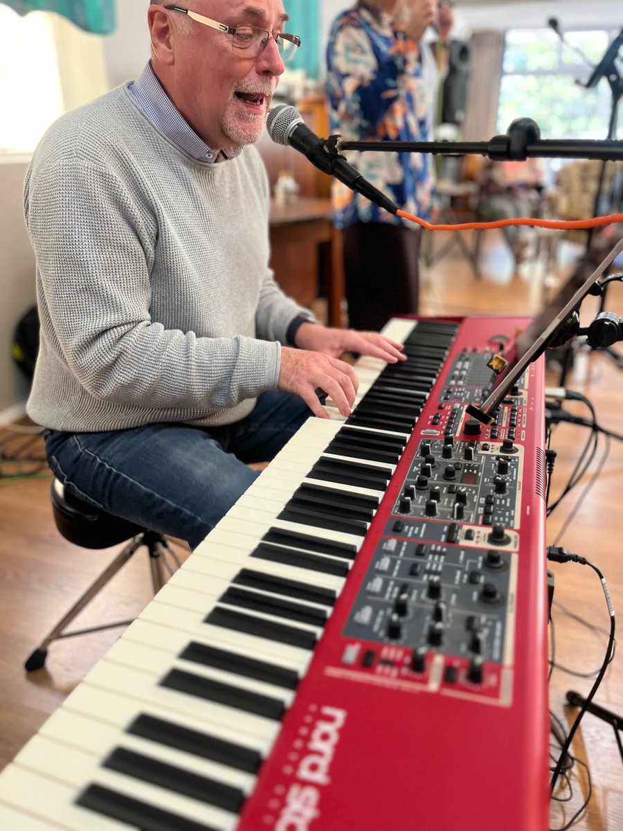 HelderbergSoc's tweet photo. The band 'Brass Keys' brought joy and entertainment to the residents of Silver Oaks Lodge, one of HSFA's Assisted Living units. With Nick Ames on trumpet and vocals, Dave Betts on keyboard &amp; Kerry Betts as second vocalist, the band touched everyone in attendance. Thankyou. https://t.co/pwWFP6oCLB