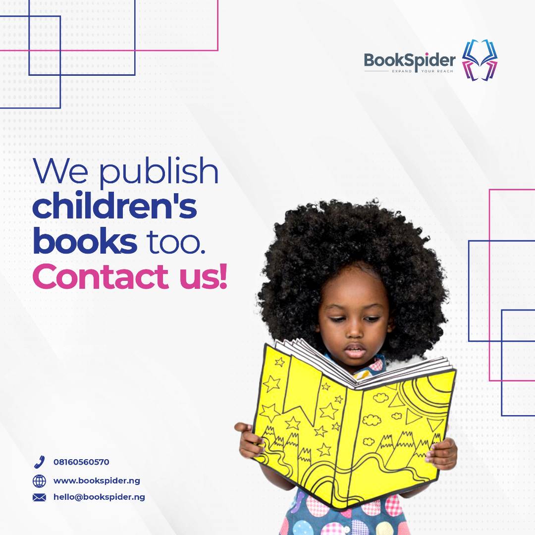 bookspiderng's tweet image. Did you know we publish children’s books too?

Now you know. 

With BookSpider, your children’s book can reach a wider audience. 

Send a DM to BookSpider today.

#bookspider #children’sbook #publishingsolution #childrenauthors