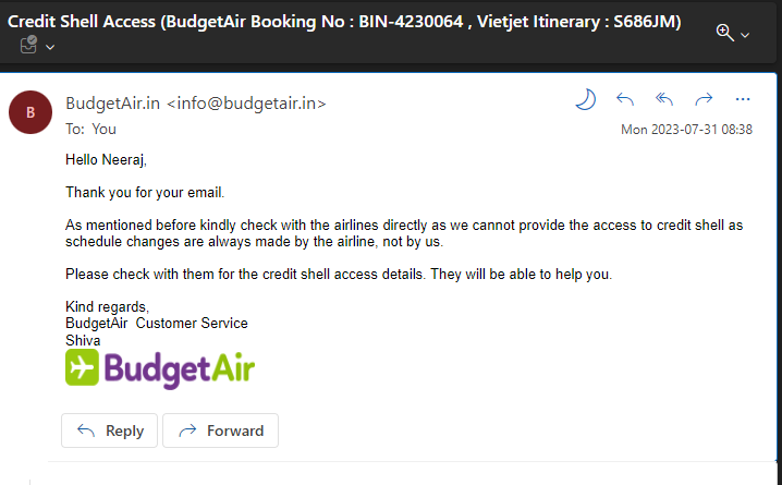 qriousnt's tweet photo. 🛩️ Highlighting Our Issue with @VietjetIndia @ThaiVietjet &amp; @BudgetAirIN! 😡 Despite canceling my ticket due to a flight reschedule, they have failed to refund my money or provide any credit. 🚫 Multiple emails have been sent, but no resolution is in sight! 📧 #RefundIssues https://t.co/L1BS8B8850