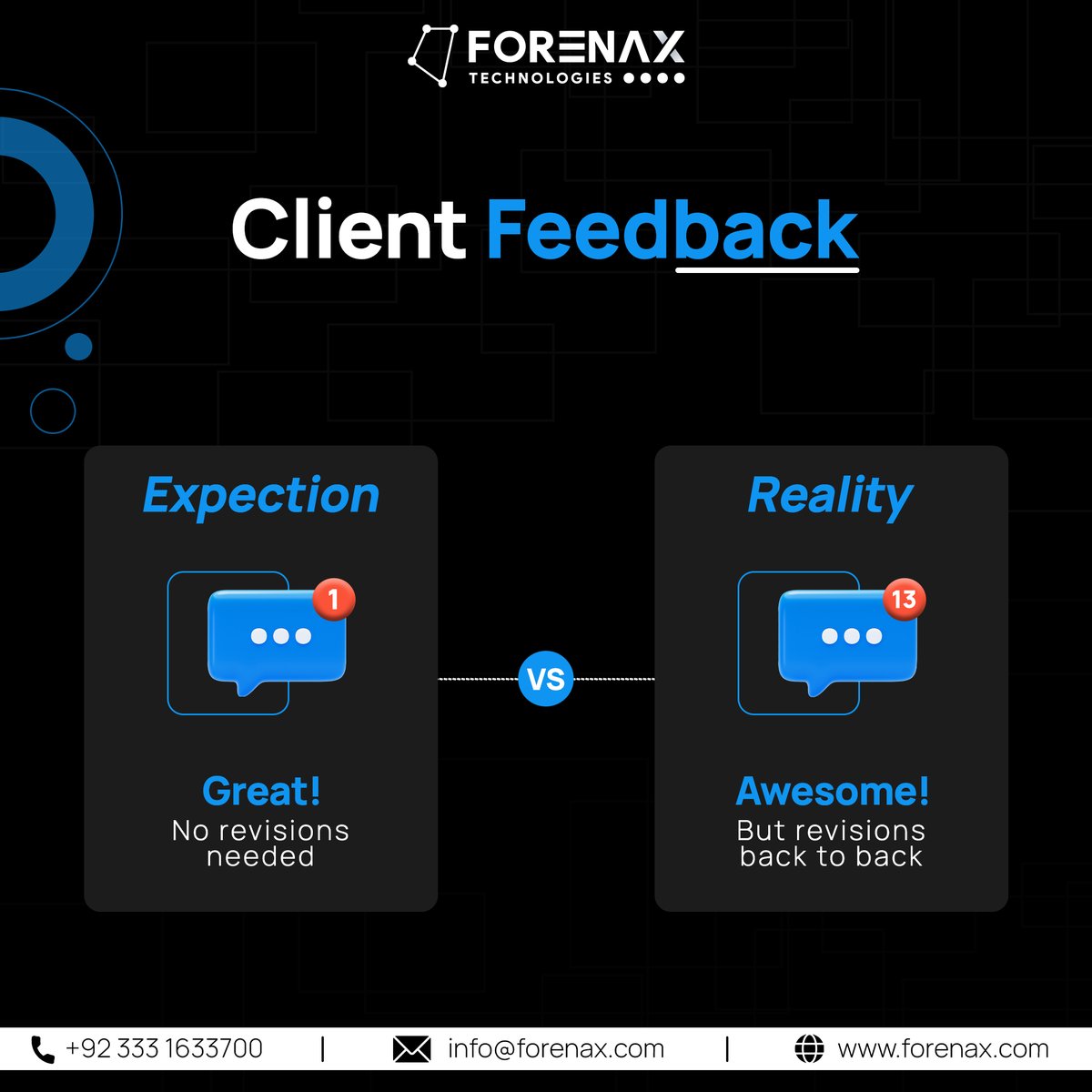 ForenaxT's tweet photo. Reality check of every corporate employee.
Mention below your expectations and reality in the comments.
#forenax #saasdevelopment #saas #outsourcingservices #webdevelopment #webdesign #webdesign #website #blockchain #BlockchainRevolution https://t.co/oNewQYeFCs