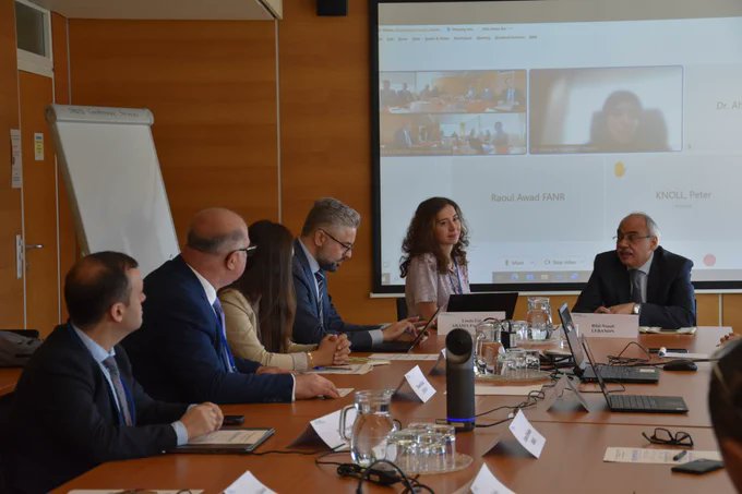 IAEATC's tweet photo. @JoEmbassyAT @Kuwait_vienna @OmanEmbassyAT @QatarEmb_Vienna @ViennaYemen @ksamissionun @UAE_IAEA تعمل الاتفاقية الإقليمية #ARASIA مع@IAEAorg لدعم البحث والتطوير وبناء القدرات في مجال العلوم والتكنولوجيا النووية 🔗https://t.co/UohVfIKTbf https://t.co/rfgKNG69ul