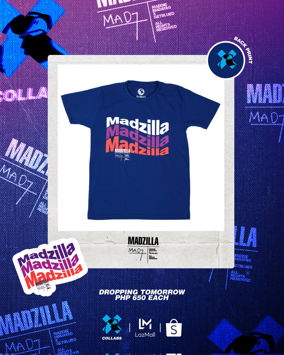 GetBlued's tweet image. #CollabsByGetBlued | DROPPING TOMORROW!

'MADZILLA'

#Madzilla #MaddieMadayag #GetBlued #CollabsbyGetBlued