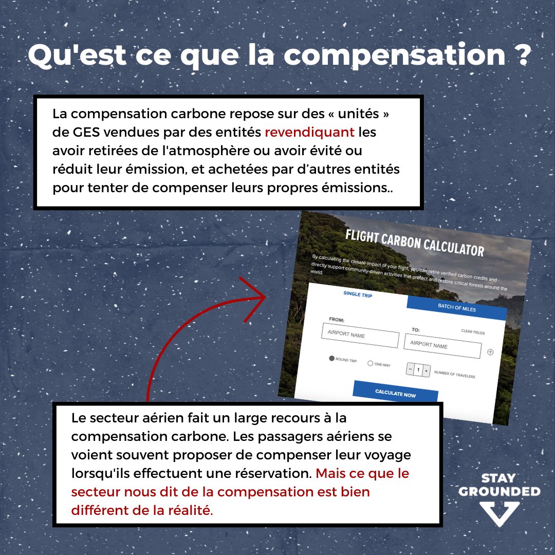 ResterSurTerre's tweet image. [📣 NOUVELLE FICHE GREENWASHING 🟢] 
La compensation carbone est au mieux un leurre, au pire une arnaque ! 🌳🔥 #Offsetting #StopGreenwashing❌

Retrouvez notre décryptage dans notre toute nouvelle fiche greenwashing 👉 stay-grounded.org/wp-content/upl…