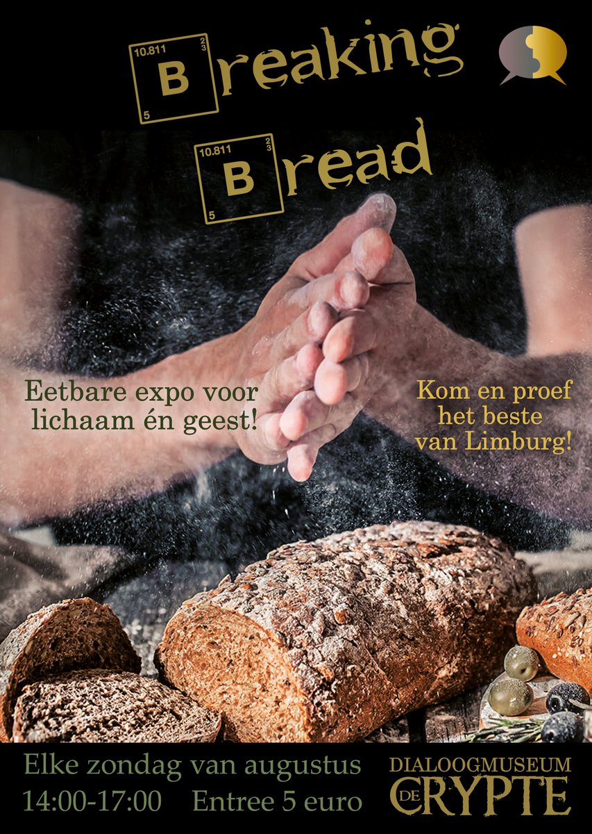 crypte_de's tweet image. Breaking Bread: een eetbare expositie bij Dialoogmuseum de Crypte in Gennep.
Hier kunt u elke zondag in de maand augustus met al uw zintuigen de historische eetcultuur van het Rooms-Katholicisme verkennen.
#BreakingBread #culinair #Limburg #streek #specialiteiten #kunst #keuken