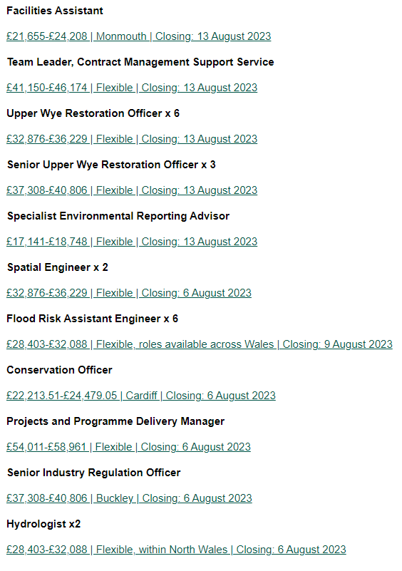 📢Here are this week's vacancies, join #TeamNRW! For more details, visit our website ➡️bit.ly/354VSbb #NRWCareers #WalesJobsLive @EmployWalesJCP @CyfNatCymGO @CyfNatCymCanol @CyfNatCymDO @CyfNatCymGD @CyfNatCymMor @CyfNatCymDD @WaterNRW @SianWilliamsNRW