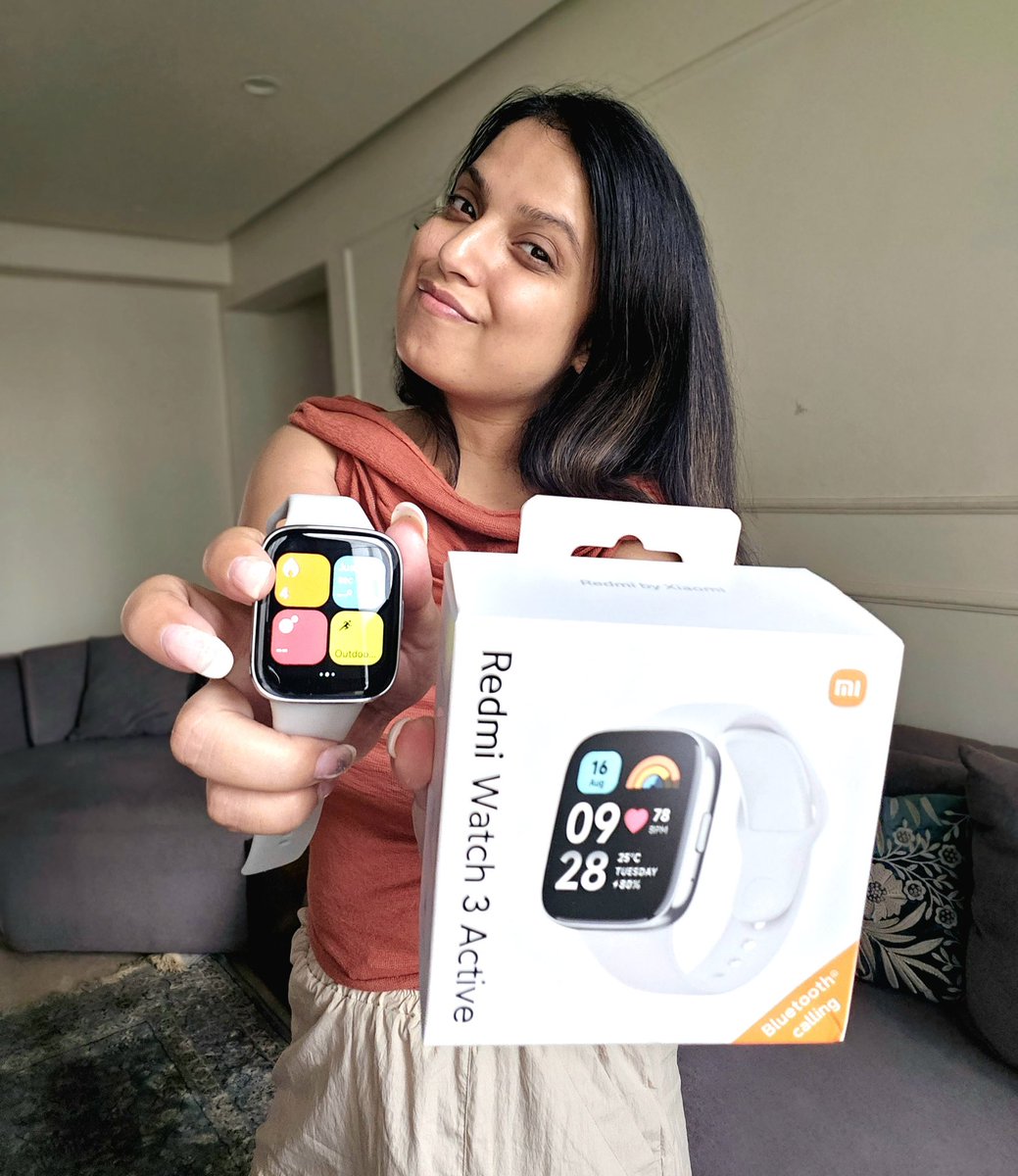 The #RedmiWatch3Active goes on SALE today, but YOU can get one FREE 🔥🤯

🧘‍♂️ 100+ activities
🔋 12 day battery
📞 Bluetooth calling
😍 Premium design
🇮🇳 Rs. 2999

Reply below with what you'd do with the <a href="/RedmiIndia/">Redmi India</a> Watch 3 Active. 

Wittiest answer wins 🏆 RT &amp; Follow Must!