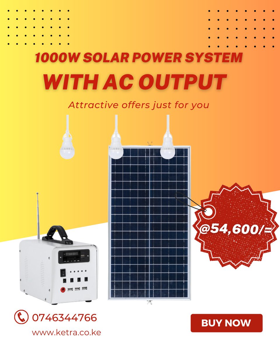 ketrapower's tweet photo. Going Solar?

CALL KETRA ELECTRICALS ON 0746344766 FOR ATTRACTIVE OFFERS!

#solarpower #renewableenergy
#cleanenergy #SolarPowerSystem https://t.co/NW7B1fksTy