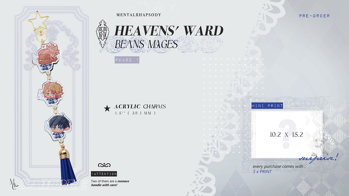 *Taking a deep breath*

The Heavens' Ward mages trio is up on my ko-fi! 😳
The linked acrylic charms are in pre-order since I don't know how many of you will be brave enough to get these bad bois (not you Haumeric)

So I hope you'll appreciate this small thing I did 🙏💙
🔥🌟❄️