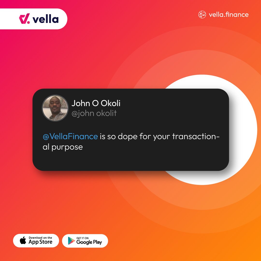 GetCarbonBiz's tweet photo. Vella Finance has empowered countless individuals and businesses to achieve their financial goals.

Join the growing community of satisfied users and experience the Vella Finance difference today! 💪

 Share your success story with us in the comments below and inspire others. https://t.co/bQ37x7k0ef