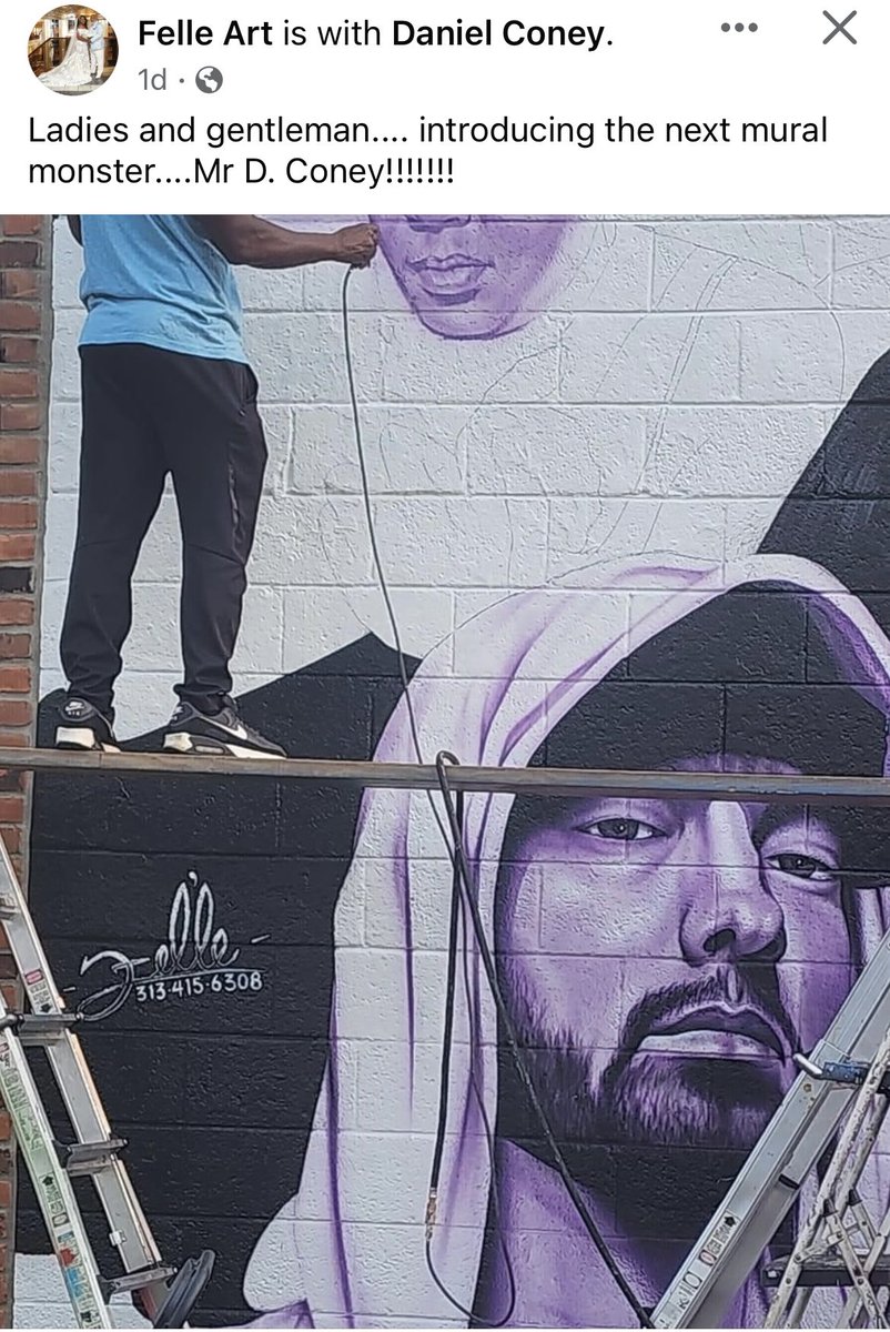 rochelleriley's tweet photo. #Felle, ya’ll. Detroit has a new mural, and it’s fire!
#DetroitMuralCity
@CityofDetroit https://t.co/5d0PxnlO3c