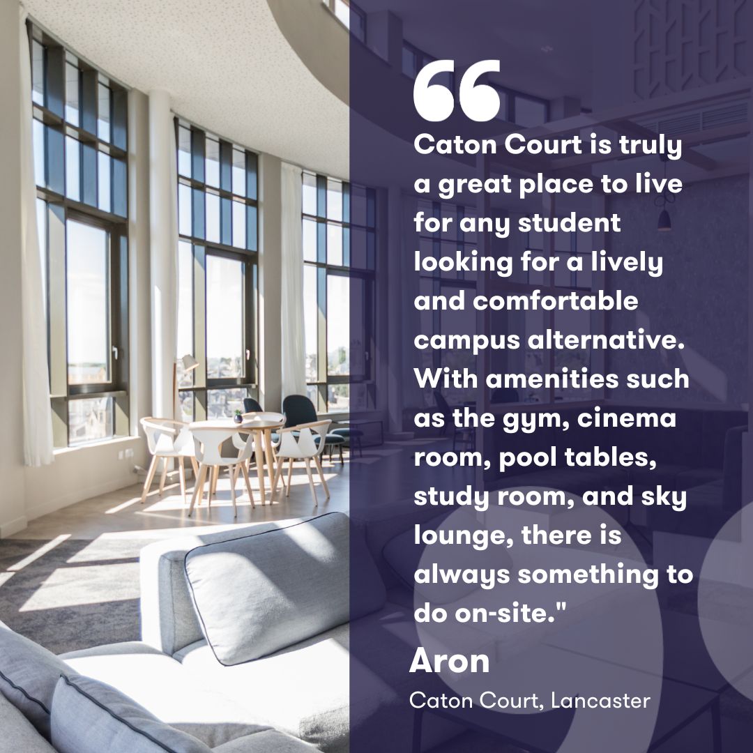 Testimonial Thursday! Thanks, Aron!

We strive to create homes for students, and a community is formed with our wide range of amenities and social spaces! 🫶🏼

We especially love our sky lounge🥰

#apartofyourstory #apartofcatoncourt #studentliving