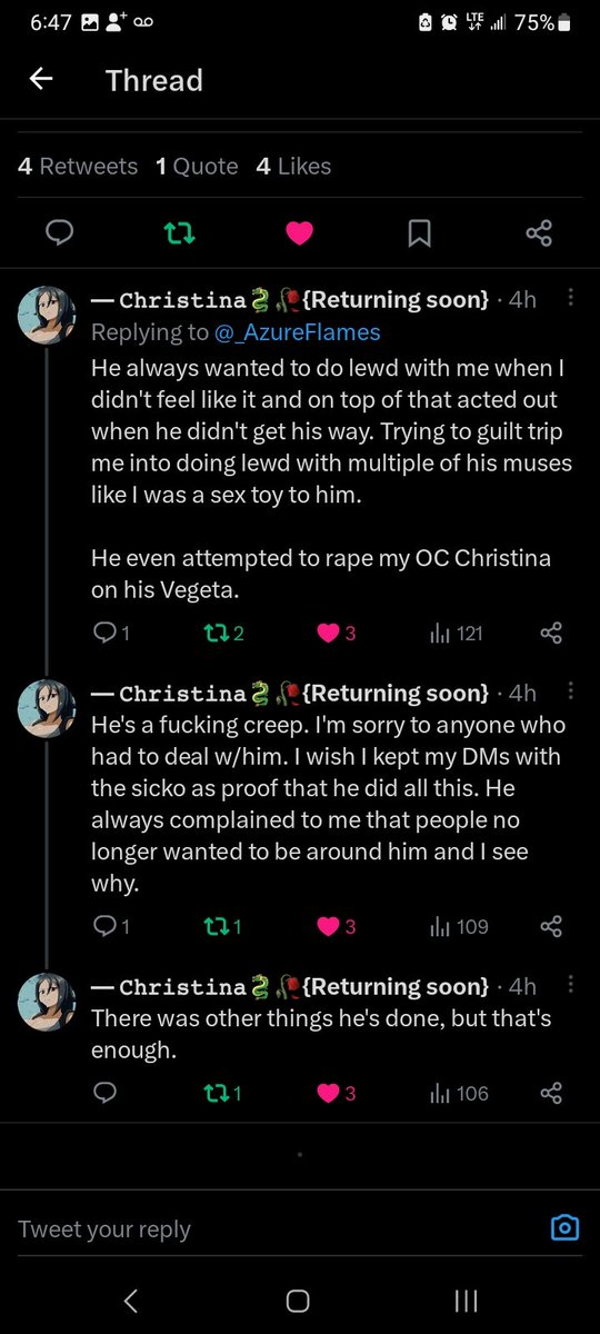 SH1RANU1STYLE's tweet photo. @FlashAndBoom || our friend deleted the original conversation but it's not like multiple people aren't coming out against him anyways. She have nothing to gain for lying on this piece of shit https://t.co/iUhYFCd1ll