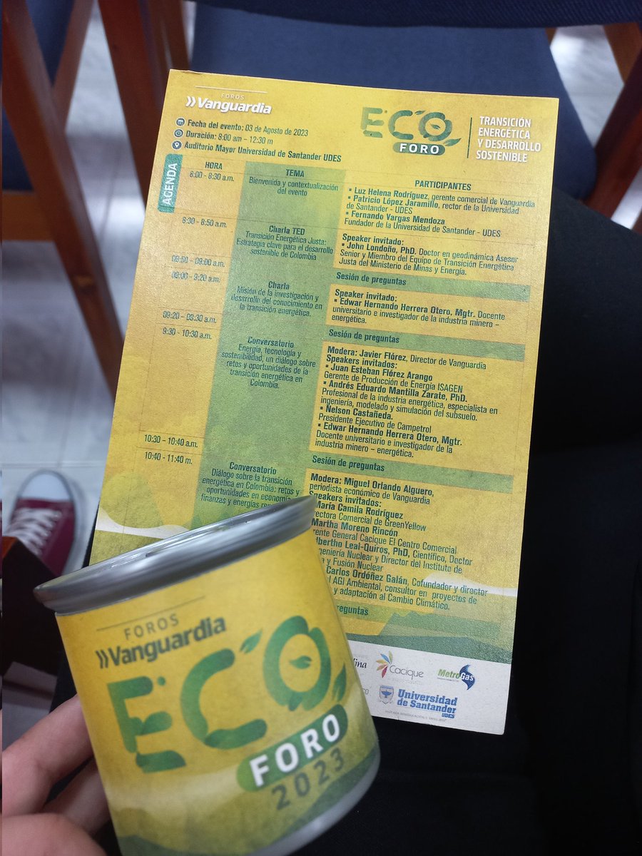 DICACHALO's tweet photo. Lista para aprender sobre transición energética y desarrollo sostenible en #ECOFORO @udes_oficial @vanguardiacom 🏞 https://t.co/1v94c8XdaQ