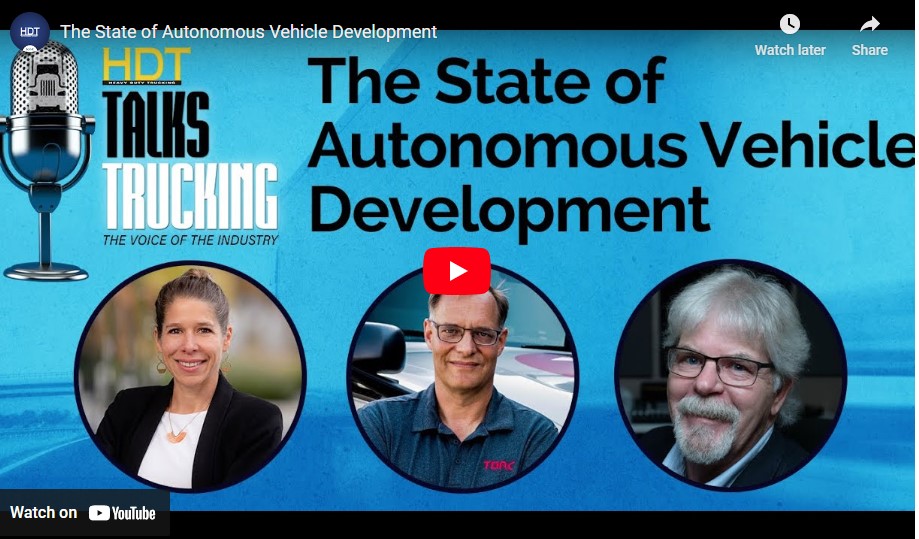 HDTrucking's tweet photo. Curious about the state of autonomous trucks? Join HDT Talks Trucking as industry experts discuss regulations, perception, technology, and more! https://t.co/4JX8d6Q4Dj #AutonomousTrucks #HDTTalksTrucking #daimlertrucks #torcrobotics https://t.co/tqObhrIghE