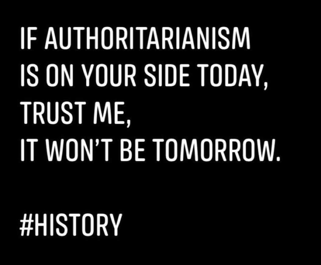The control you allow the state to exercise against others will eventually be turned against you.